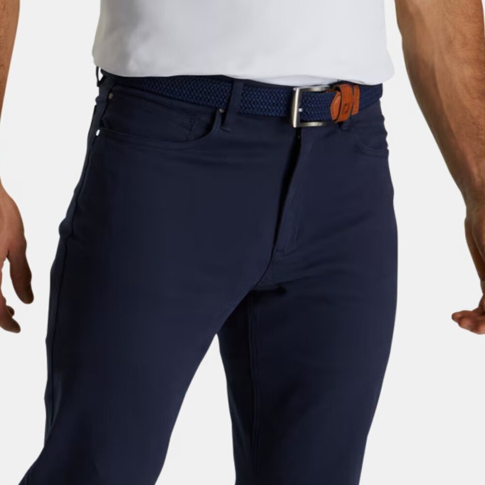 NWT FootJoy Men's Cotton Twill 5-Pocket Golf Pants Navy W36/32L